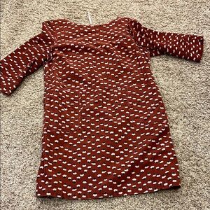 Boden brown and white flower dress